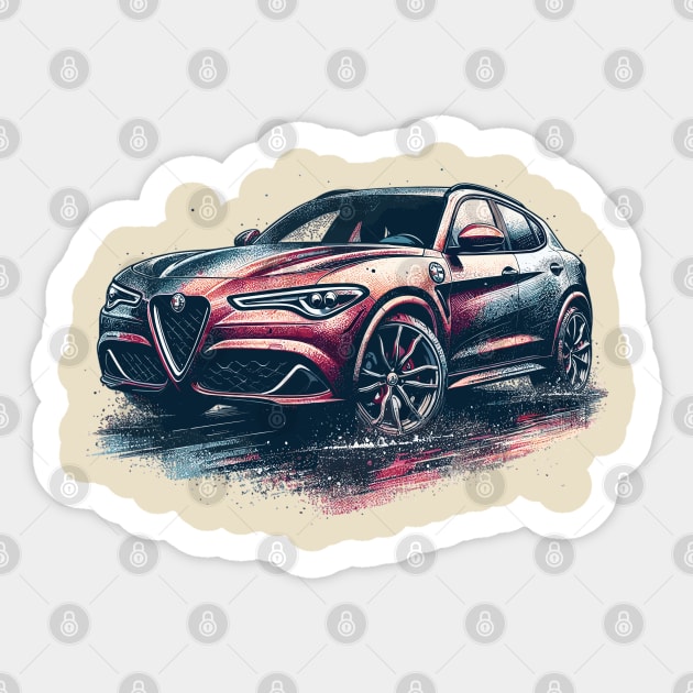 Alfa Romeo Stelvio Sticker by Vehicles-Art